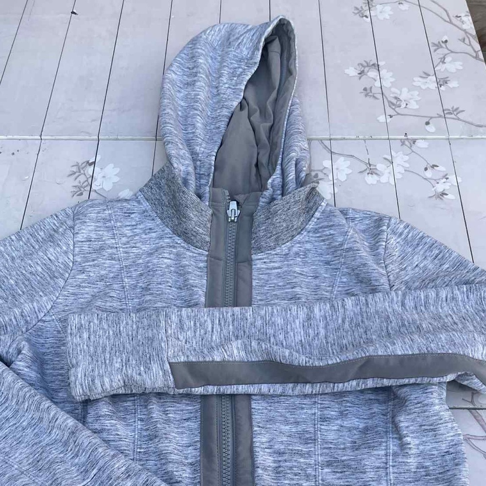 Athleta Gray Fleece-Lined Jacket - Picture 4 of 8